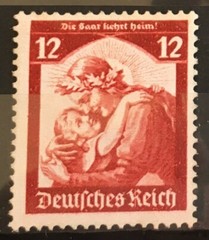 Germany 1935 3rd Reich Mi 565 to 568 Sc 448 to 451 Return of Saar **MNH