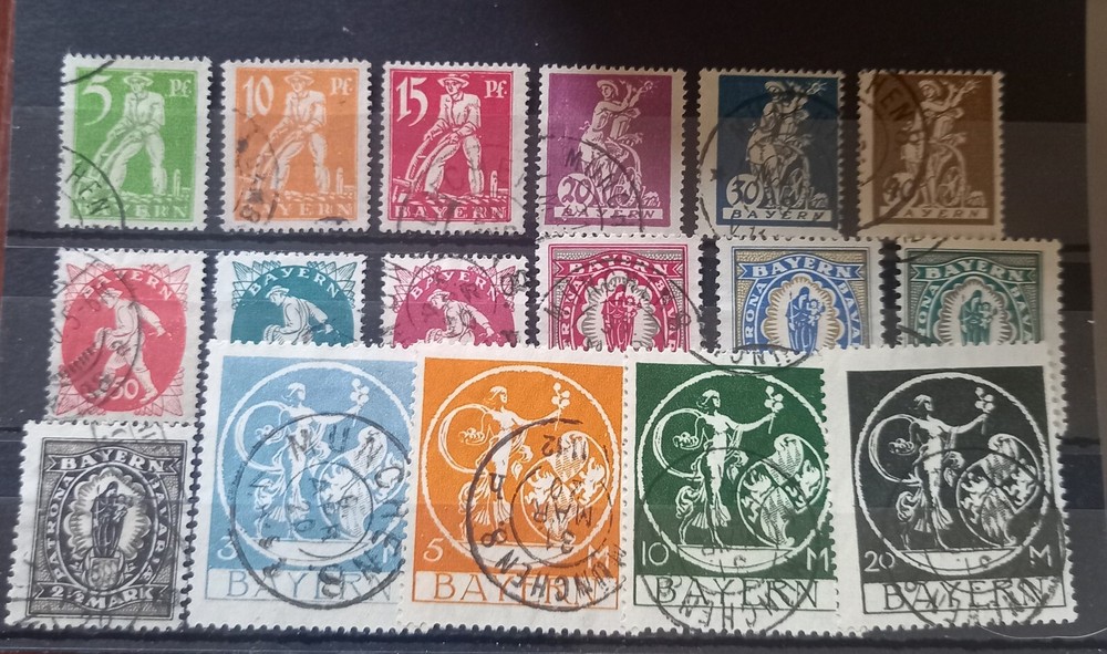 BAVARIA 1920 FINE USED COMPLETE SET CV £196