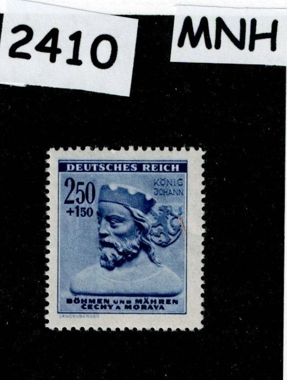 MNH stamp 1943 B17 Wartime Winter relief WWII Germany Occupation BaM #2410