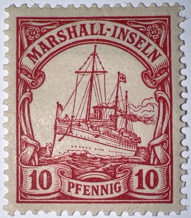 Travelstamps: GERMANY MARSHALL ISLANDS STAMPS Kaiser’s Yacht Mint OG H UnWMK