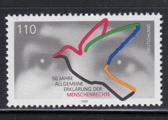 GERMANY 50th Anniversary Universal Declaration of Human Rights MNH stamp