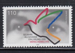 GERMANY 50th Anniversary Universal Declaration of Human Rights MNH stamp