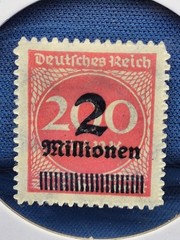 Germany 220 Millionen Red Black Postage Stamp Germany & Colonies