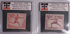 Nazi History Album *with COA* – Stamps of the 1936 Olympics Third Reich, Germany