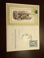 WW2 WWII German Portrait Third Reich Stamped post card Nuremberg 1940