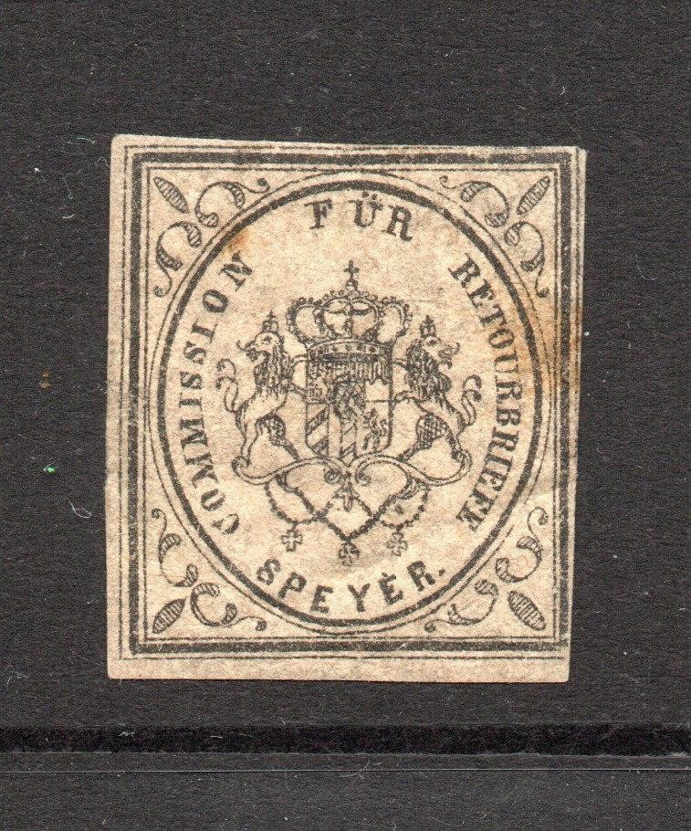 Germany 1800s Speyer Local Postal Seal MNG / Rems – S60794