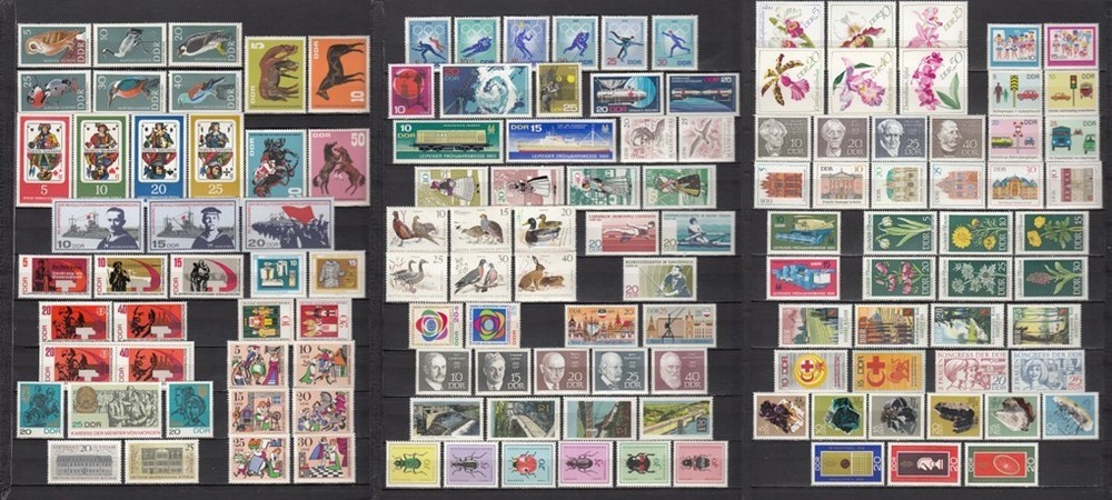 East Germany GDR DDR 1967-1969 – 36 full sets – MNH (e58)