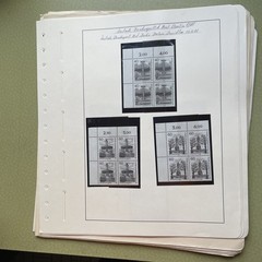 Federal Berlin collection blocks of four mint stamped smorgasbord D-38