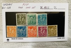 Germany Deutsches Reich MNH 8-Stamp Set 5m-50m 221-228 1922
