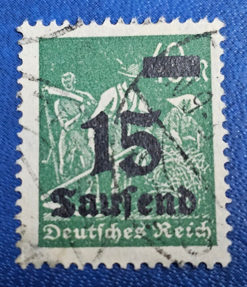 Stamp Germany Deutsches Reich 15 000 Mark 1923 Mi. Nr. 279 [🇩🇪34603]