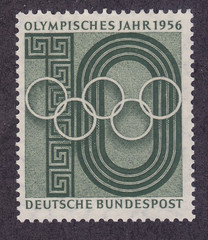 BRD FRG #Mi231 MNH 1956 Olympic Rings Over Numeral [742 YT107 SG1157]