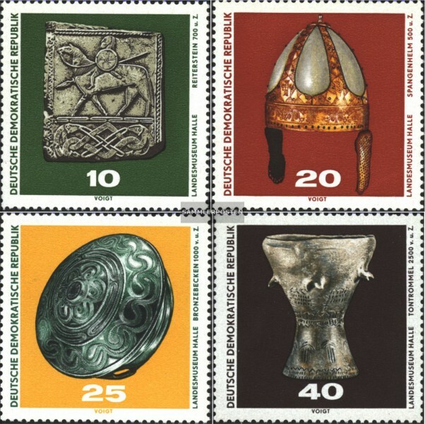 DDR 1553-1556 (complete issue) used 1970 Archaeological Finds