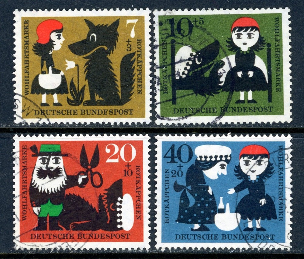 Stamps Germany, Scott # B372-B375 used, complete set
