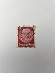 STAMP – GERMANY – DEUTSCHES REICH – 15 PFENNIG – HINDENBURG – 1933