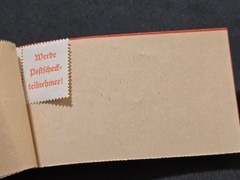 WW2 Nazi German NSDAP Third Reich Open Stamp Booklet w No Stamps Inside