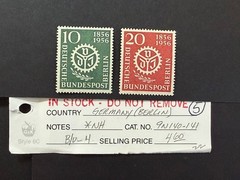 Germany Berlin # 9N 140-141 *MNH 2024 Scott Catalogue Value $ 4.60