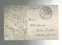 1915 WW 1 Germany Kriegsmarine SMS Pelikan Feldpost Schiffpost Postcard Cover