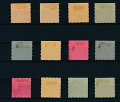 GERMANY (1945) GROSRASCHEN POST WW2 LOCAL PROVISIONALS SET (12) *RARE*