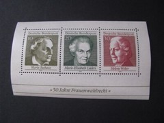Germany Stamp Miniature Sheet Scott # 1007 Never Hinged Unused