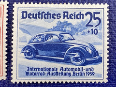Germany -Third Reich 1939 Sc# B134-B136, Automobiles, Mint Very Light Hinge.