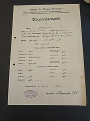 WW2 WWII German Third Reich Female BDM Student Leaving Certificate Document 1939