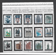 Germany Historic Sites Values 10-690pf Vertical Control #’s on Back