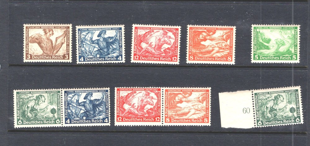 Germany semi postal stamps mint NH nice color