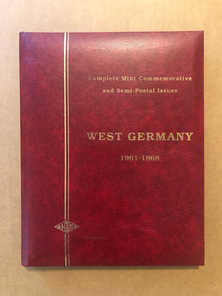 COMPLETE MINT COMMEMORATIVE AND SEMI-POSTAL ISSUES WEST GERMANY 1961-1968 SCARCE