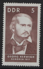 DDR #Mi1293 MNH 1967 Famous Personalities Georg Herwegh [936]