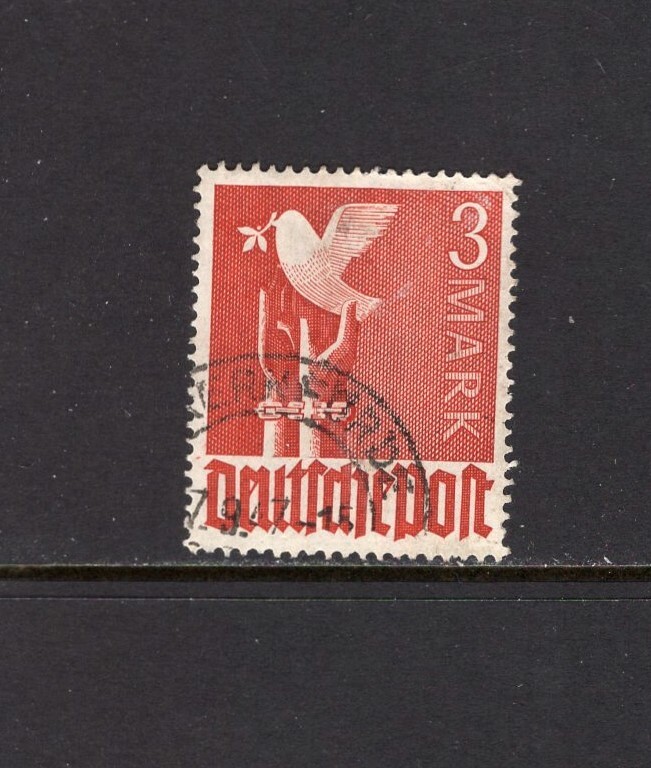 Germany 1947 GERMANY REACHING FOR PEACE, DOVE, HANDS VFU SC 576-a