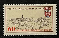 Travelstamps: 1982 Berlin Germany Stamp Scott #9N472 – Spandau 750th MNH OG