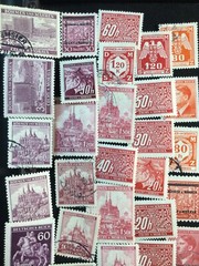 Germany WWII Czechoslovakia Bohemia and Moravia Lot of 109 stamps MH & Used