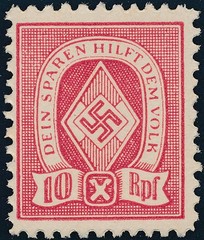 Stamp Germany Revenue WWII War Era Sport Folk HJ 10 50 MNH