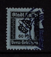Germany Mid 1900s 60pf Local Revenue Used – S56112