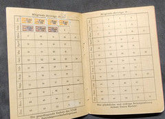 Post WW2 FDGB Members book w Revenue Stamps Free German Trade Union Federation