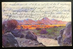 1916 Germany South West Africa Feldpost Postcard Cover Landscape View