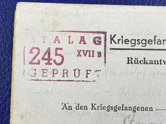 1943 F/L written by relatives sent to Serbian POW in Stalag 245, Dolovo, Serbia.