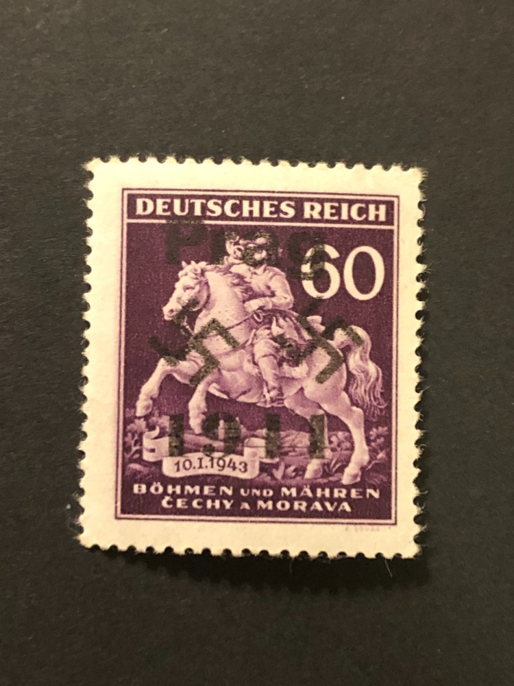 Germany WWII propaganda fantasy overprint (PRAGUE) 60 h. MNH /s1 #c24