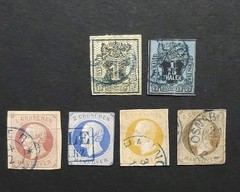 German Old States – Hannover Stamp LOT – 6 USED (Mi Nr. 4, 9, 14, 15, 16, 19)