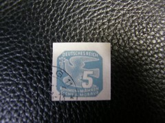 6862)5 Mark Peace Dove Germany Deutches Reich Bohmen Mahren Cechy A Morava 1920s