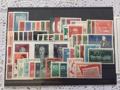 Germany DDR Complete Year 1958 Set W/ Blocks Mint Never Hinged MNH German Stamps