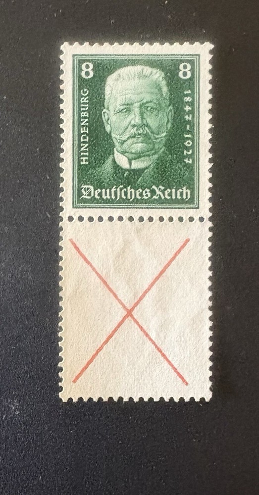 Germany: 1927 Hindenburg Semi-Postal SC# B19 MH , See Pictures. #09-05272