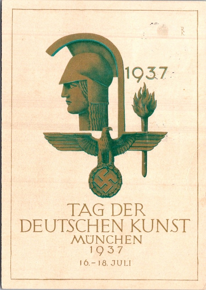 GERMANY 1937 POSTAL ILLUSTRATED STATIONERY FIELD POSTCARD SPECIAL PICT POSTMARK