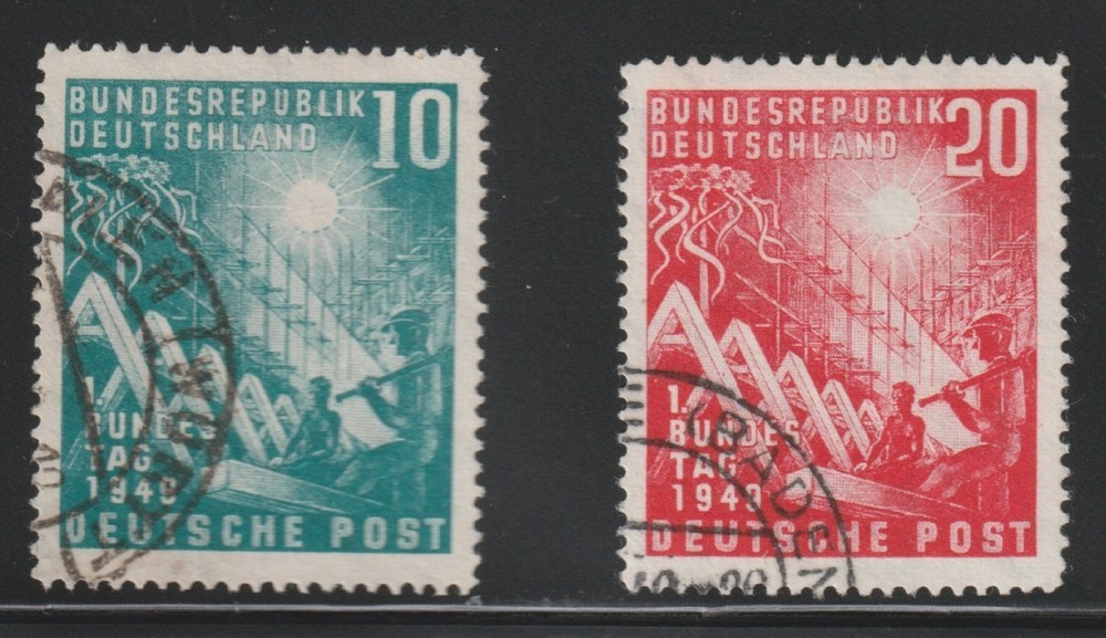 Germany 1949 Sc # 665-66 Used