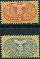 Stamp Germany Revenue WWII 3rd Reich Medical Invalid Selection MNG