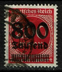 German Empire 303 OPD B (Ef) stamped, checked wine book BPP, Mi. 110,-