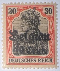 Travelstamps: Germany Offices in Belgium Stamps WWII, 30pf w/ 40c OP MOGNH Wmk