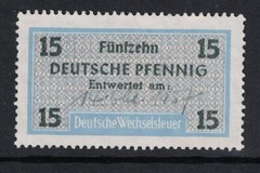 Germany 1950s Exchange Revenue 15pf Used – S25783