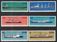 DDR #Mi2709-Mi2714 MNH 1982 Ocean Liner Cargo Ship Vessel Container [2272-2277]