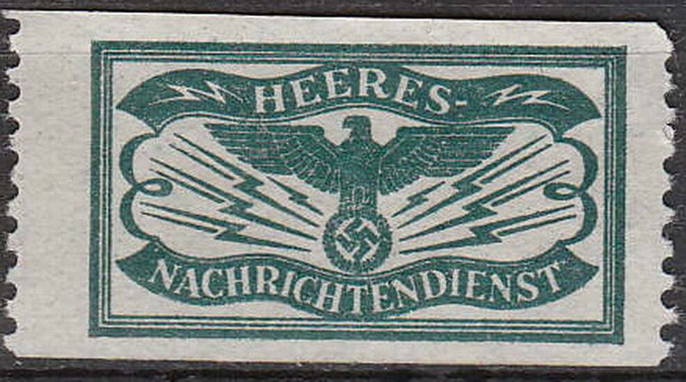 Stamp Germany Revenue WWII 3rd Reich War Newspaper Tax Faulty